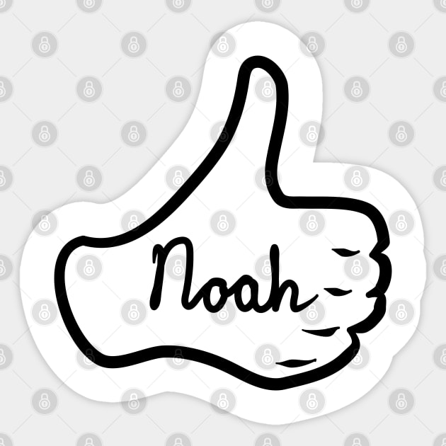 Noah. Men name Sticker by grafinya